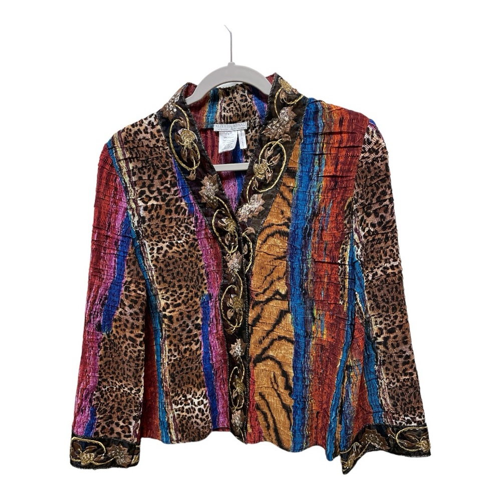 Colorful Beautiful Alberto Malaki Cardigan L